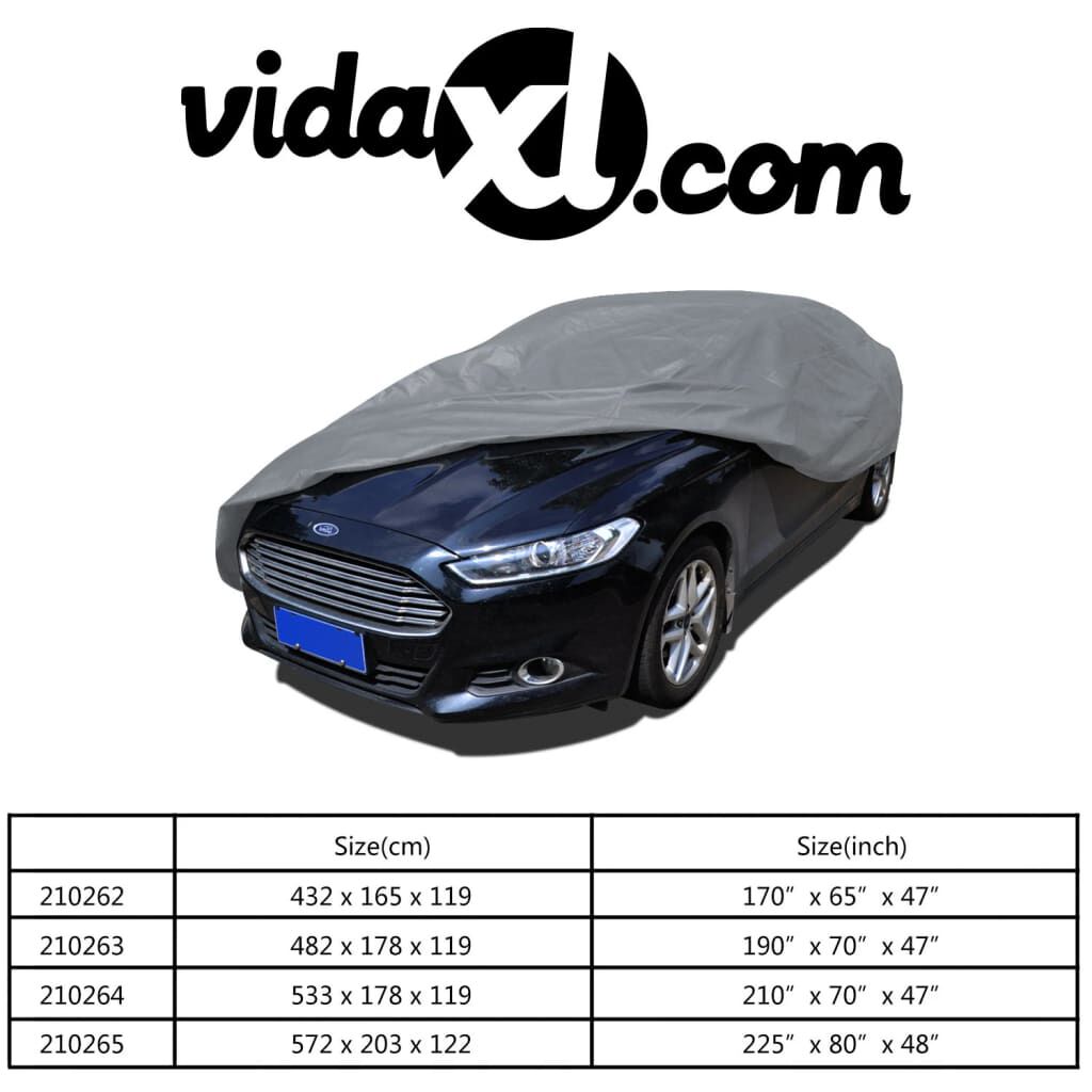 vidaXL Κουκούλα Αυτοκινήτου L από Ύφασμα Non Woven