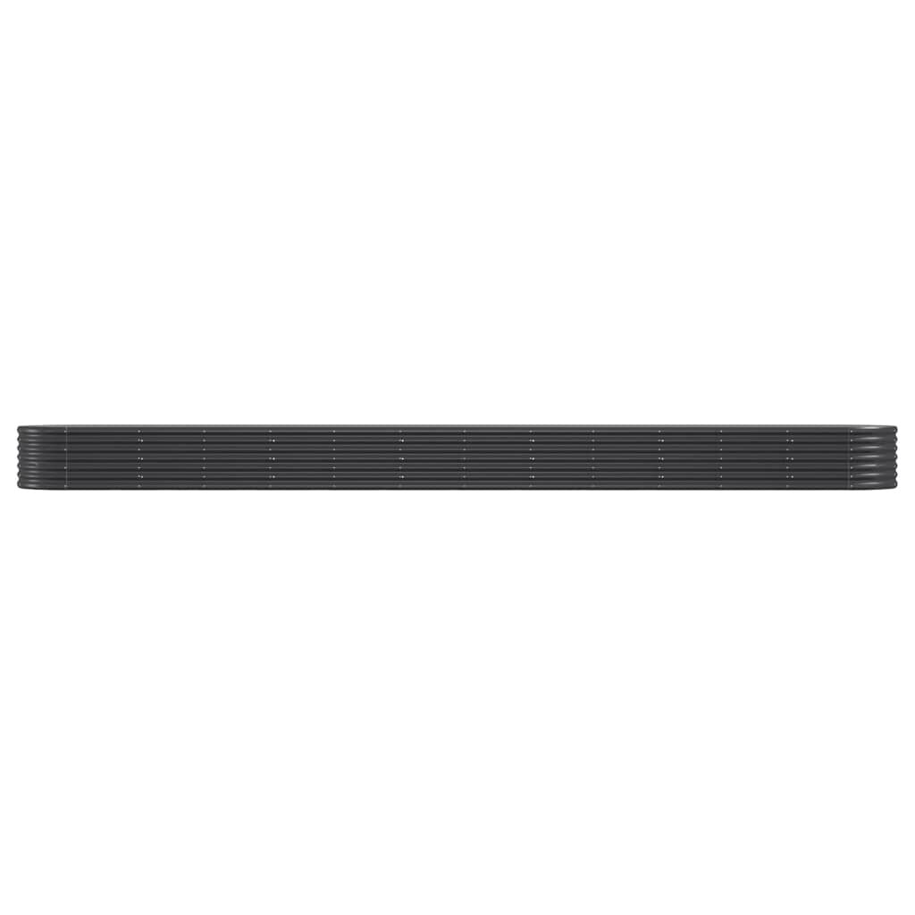 vidaXL Ζαρντινιέρα Ανθρακί 512x80x36 εκ Ατσάλι με Ηλεκτρ. Βαφή Πούδρας