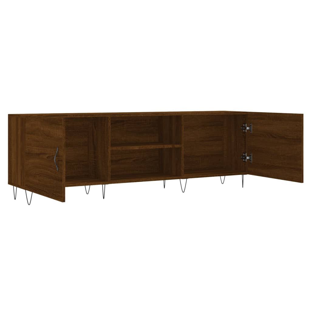 vidaXL Έπιπλο Τηλεόρασης Καφέ Δρυς 150x30x50 εκ. Επεξ. Ξύλο