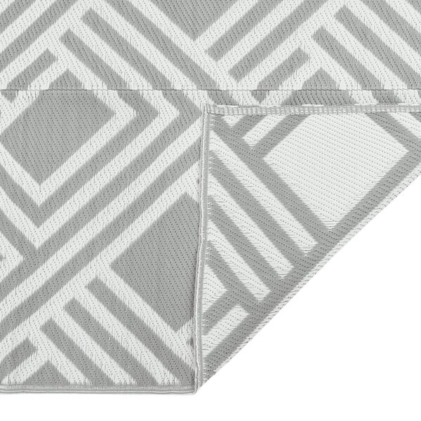 vidaXL Χαλί εξωτερικού χώρου ARAKIL γκρι 80x250 cm PP