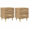vidaXL &Nu;&tau;&omicron;&upsilon;&lambda;ά&pi;&iota; &kappa;&rho;&epsilon;&beta;&alpha;&tau;&iota;&omicron;ύ 2 pcs Artisan Oak 40 x 35 x 47.5cm