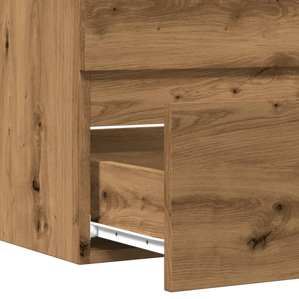 vidaXL Ντουλάπι Μπάνιου Αρτισιανή Δρυς 60x38,5x45 εκ. Επεξ. Ξύλο