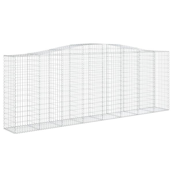 vidaXL Συρματοκιβώτια Τοξωτά 15 τεμ. 400x50x140/160 εκ. Γαλβαν. Ατσάλι