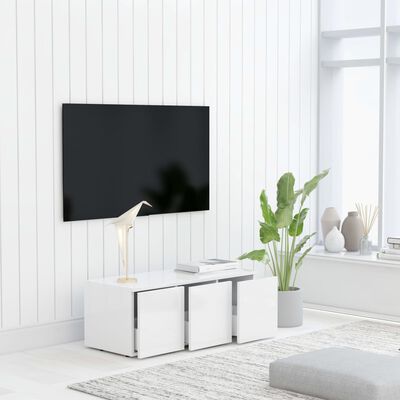 vidaXL Έπιπλο Τηλεόρασης Λευκό 80 x 34 x 30 εκ. από Μοριοσανίδα