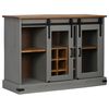 vidaXL Sideboard HALDEN 2 συρόμενες πόρτες γκρι 112x40x80 cm