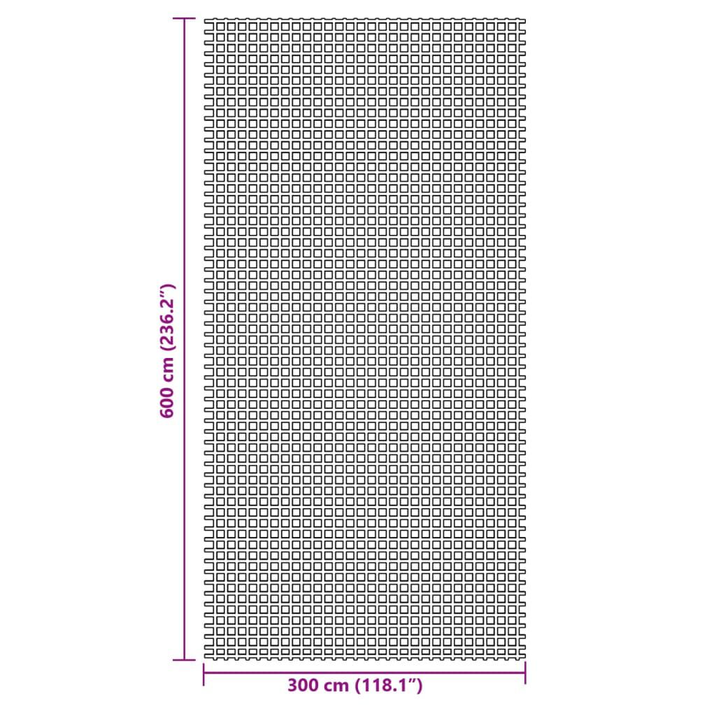 vidaXL Χαλί Σκηνής Ανθρακί 6x3 μ.