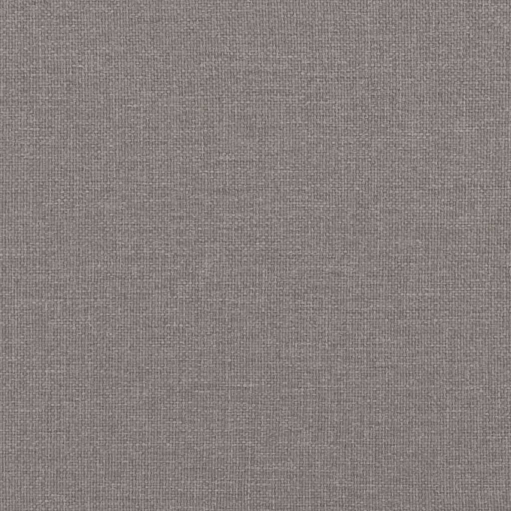vidaXL Κρεβάτι Boxspring με Στρώμα Taupe 100 x 200 εκ. Υφασμάτινο