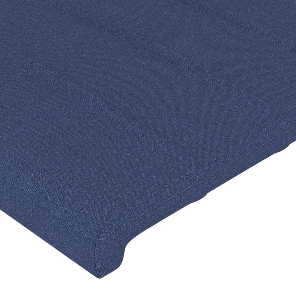 vidaXL Κεφαλάρι Κρεβατιού Μπλε 90x5x78/88 εκ. Υφασμάτινο