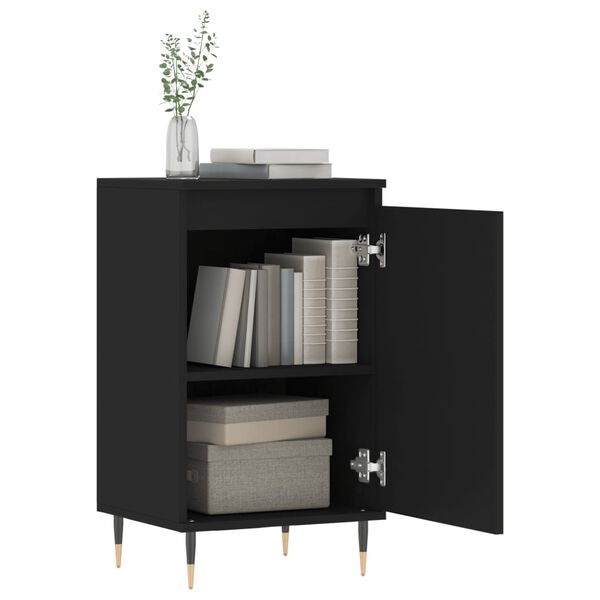 vidaXL Ντουλάπια 2 τεμ. Μαύρα 40 x 35 x 70 εκ. από Επεξεργασμένο Ξύλο