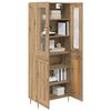vidaXL Highboard 2 pcs Artisan Oak &Epsilon;&pi;&epsilon;&xi;&epsilon;&rho;&gamma;&alpha;&sigma;&mu;έ&nu;&omicron; &xi;ύ&lambda;&omicron;