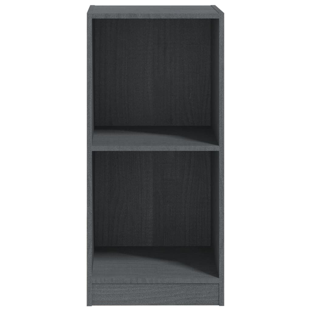 vidaXL Βοηθητικό Ντουλάπι Γκρι 35,5 x 33,5 x 76 εκ. Μασίφ Ξύλο Πεύκου