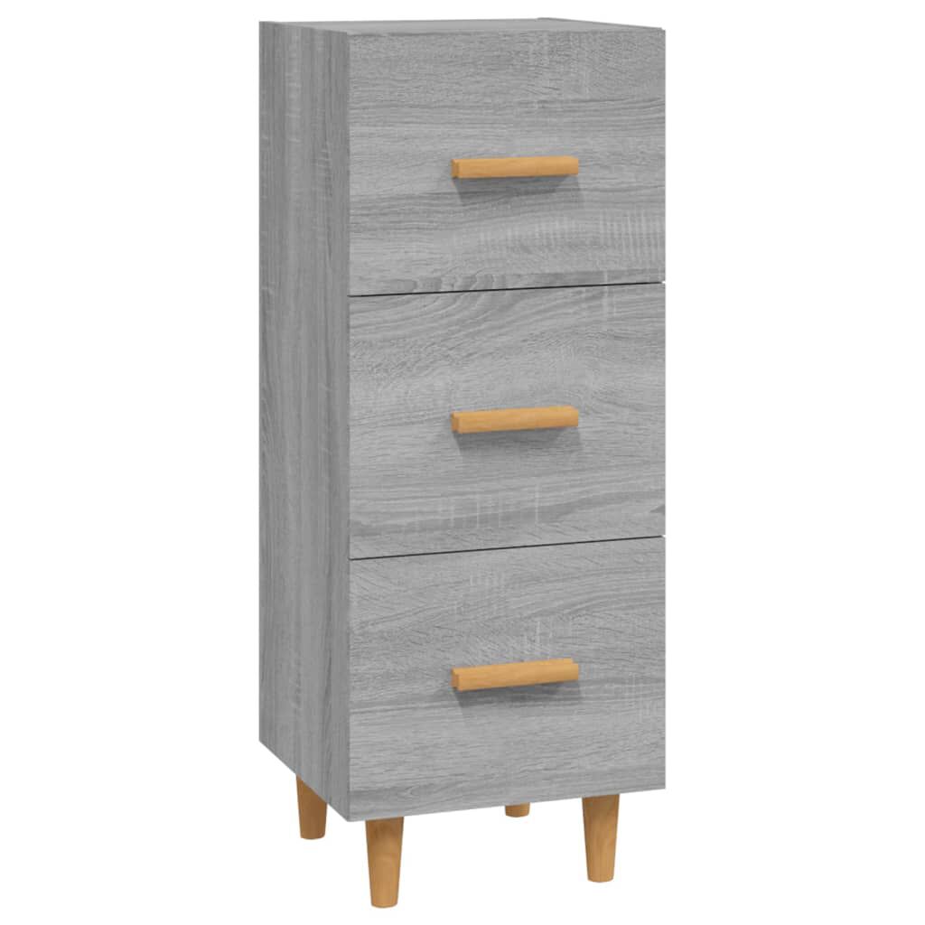 vidaXL Ντουλάπι Γκρι Sonoma 34,5x34x90 εκ. από Επεξεργασμένο Ξύλο
