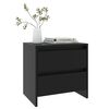 vidaXL Κομοδίνο Μαύρο 45 x 34,5 x 44,5 εκ. από Μοριοσανίδα