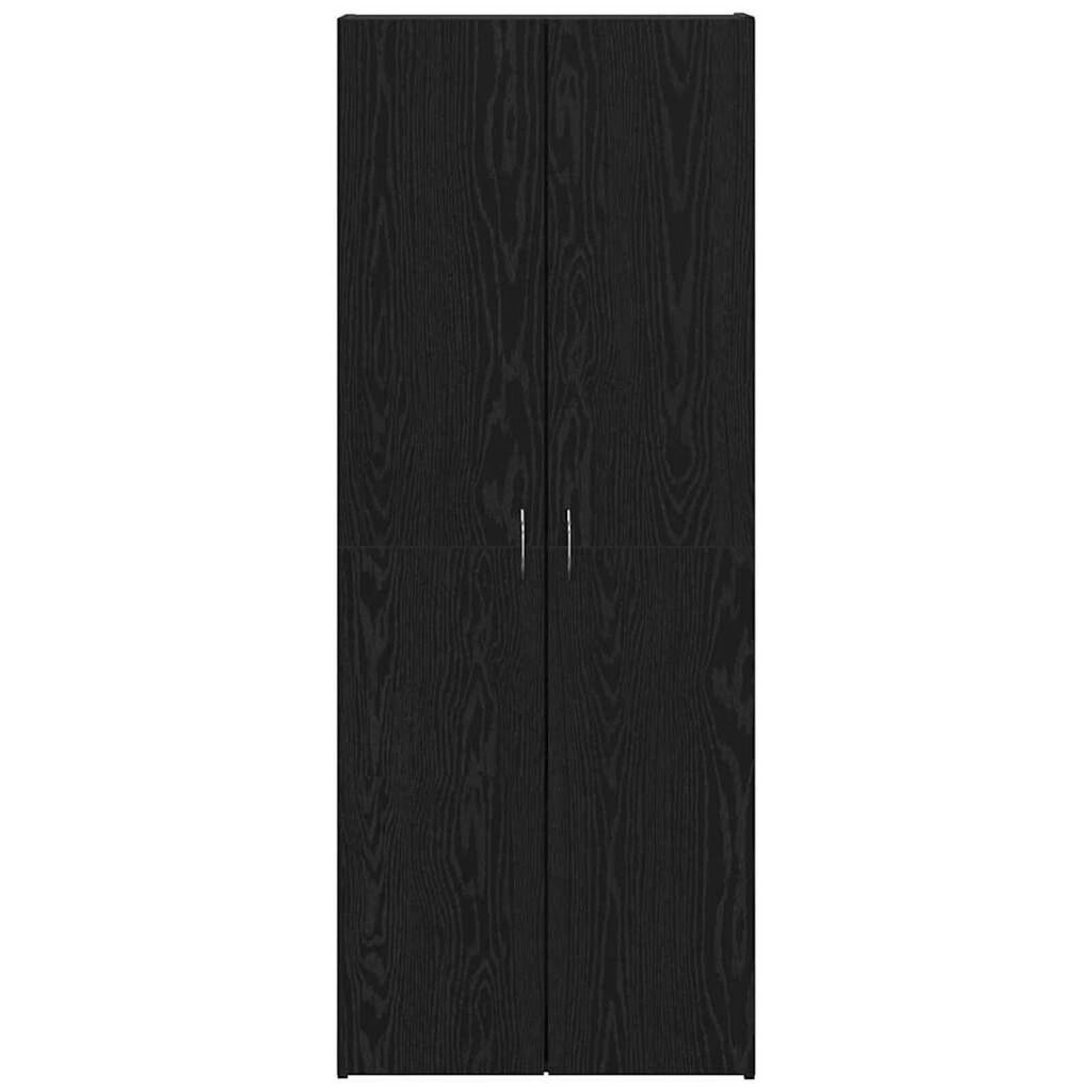 vidaXL Γραφείο Ντουλάπι με ράφι 2 pcs Μαύρη δρυς 60 x 32 x 153