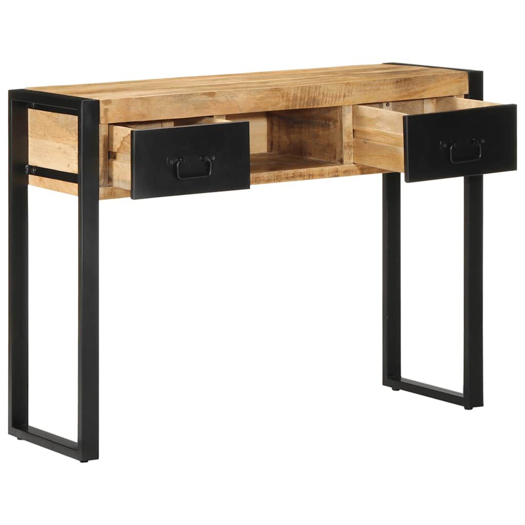 vidaXL Τραπέζι κονσόλας 100x35x75 cm Στερεό ακατέργαστο ξύλο Mango