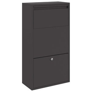 vidaXL &Theta;&upsilon;&rho;ί&delta;&alpha; &Pi;&alpha;&kappa;έ&tau;&omega;&nu; &mu;&epsilon; &alpha;&pi;&omicron;&theta;ή&kappa;&epsilon;&upsilon;&sigma;&eta; &Mu;&alpha;ύ&rho;&omicron; 44 x 22 x 82 &epsilon;&kappa;. &Alpha;&tau;&sigma;ά&lambda;&iota;