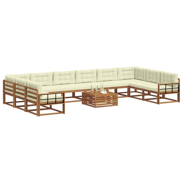 vidaXL &Sigma;&epsilon;&iota;&rho;ά &Kappa;&alpha;&nu;&alpha;&pi;έ &Epsilon;&xi;&omega;&tau;&epsilon;&rho;&iota;&kappa;&omicron;ύ &mu;&epsilon; &mu;&alpha;&xi;&iota;&lambda;ά&rho;&iota; 11 pcs &Phi;&upsilon;&sigma;&iota;&kappa;ό &kappa;&alpha;&iota; &Kappa;&rho;έ&mu;&alpha;