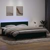 vidaXL &Kappa;&rho;&epsilon;&beta;ά&tau;&iota; Boxspring &mu;&epsilon; &Sigma;&tau;&rho;ώ&mu;&alpha; & LED &sigma;&kappa;&omicron;ύ&rho;&omicron; &pi;&rho;ά&sigma;&iota;&nu;&omicron; 180x220cm &Beta;&epsilon;&lambda;&omicron;ύ&delta;&iota;&nu;&omicron;