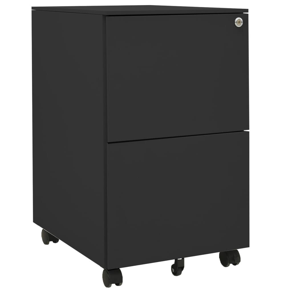 vidaXL Αρχειοθήκη Φορητή Ανθρακί 39 x 45 x 67 εκ. Ατσάλινη