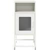 vidaXL Κομοδίνο λευκό 36x39x78 cm από χάλυβα ψυχρής έλασης
