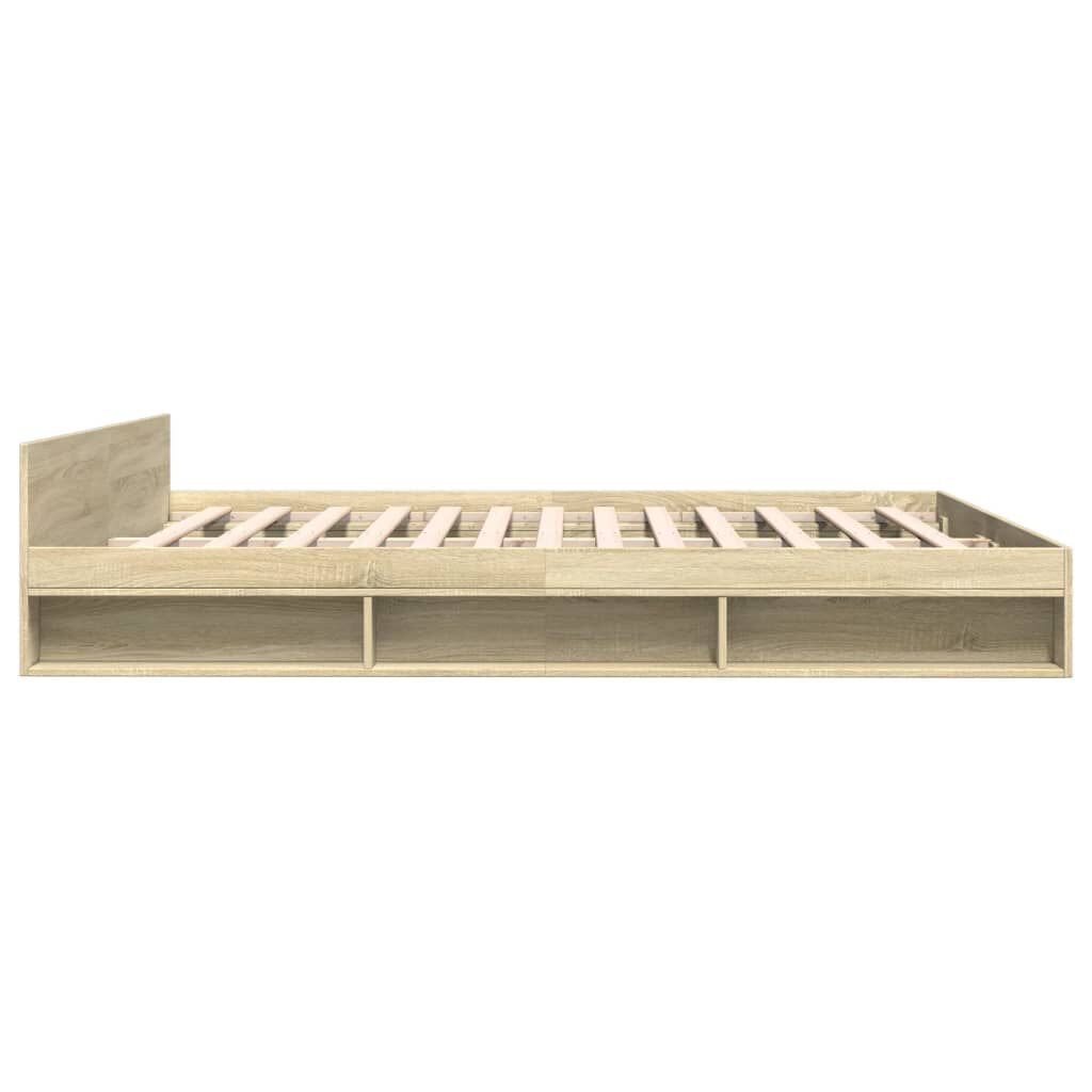 vidaXL Πλαίσιο Κρεβατιού με συρτάρια Sonoma Δρυς 180x200εκ. Επεξ. Ξύλο