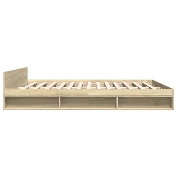 vidaXL Πλαίσιο Κρεβατιού με συρτάρια Sonoma Δρυς 180x200εκ. Επεξ. Ξύλο