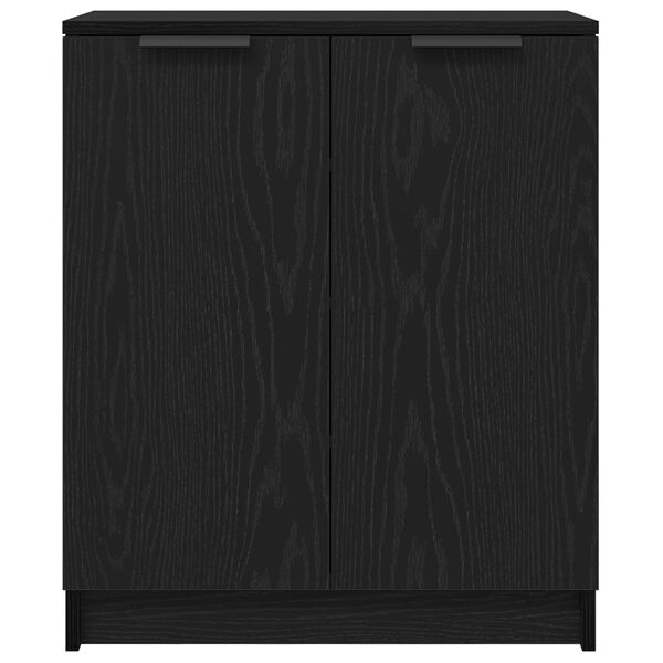 vidaXL Ντουλάπα Παπουτσιών Μαύρο Δρυς 59x35x70 εκ Επεξεργασμένο Ξύλο