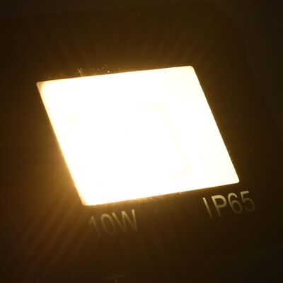 vidaXL Προβολέας LED Θερμό Λευκό 10 W