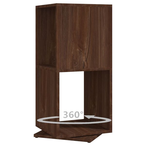 vidaXL Ντουλάπι Περιστρ. Καφέ Δρυς 34,5x34,5x75,5 εκ. Επεξ. Ξύλο