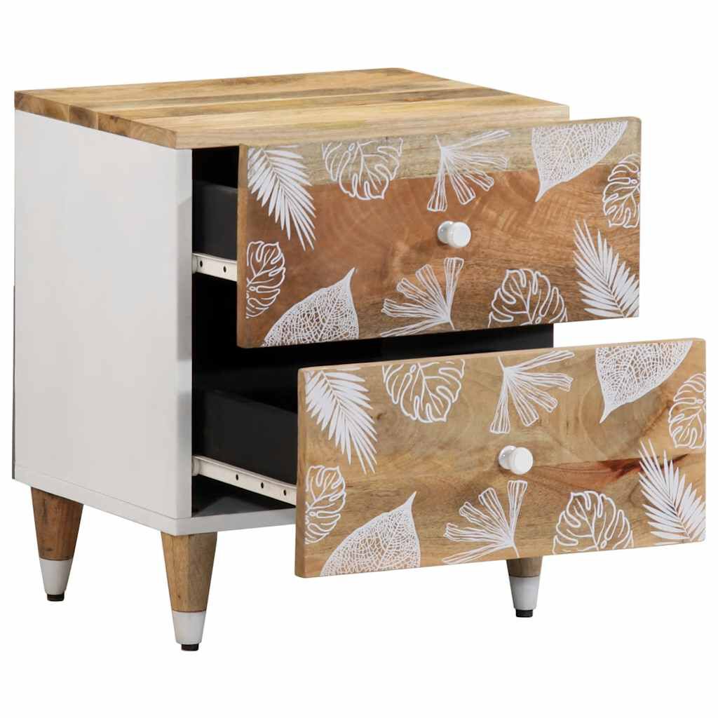 vidaXL Κομοδίνο 40x33,5x46 cm μασίφ ξύλο Mango