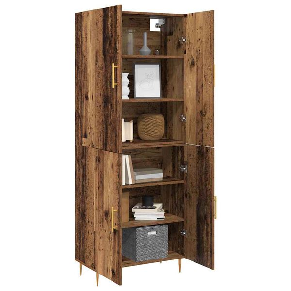 vidaXL Highboard &Pi;&alpha;&lambda;&alpha;&iota;ό &xi;ύ&lambda;&omicron; 69,5 x 34 x 180 &epsilon;&kappa;. &Epsilon;&pi;&epsilon;&xi;&epsilon;&rho;&gamma;&alpha;&sigma;&mu;έ&nu;&omicron; &xi;ύ&lambda;&omicron;