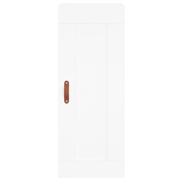 vidaXL Ντουλάπι Λευκό 34,5 x 34 x 180 εκ. από Επεξεργασμένο Ξύλο