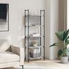 vidaXL Βιβλιοθήκη Γκρι Sonoma 155,5x24x166,5 εκ. Επεξεργασμένο Ξύλο