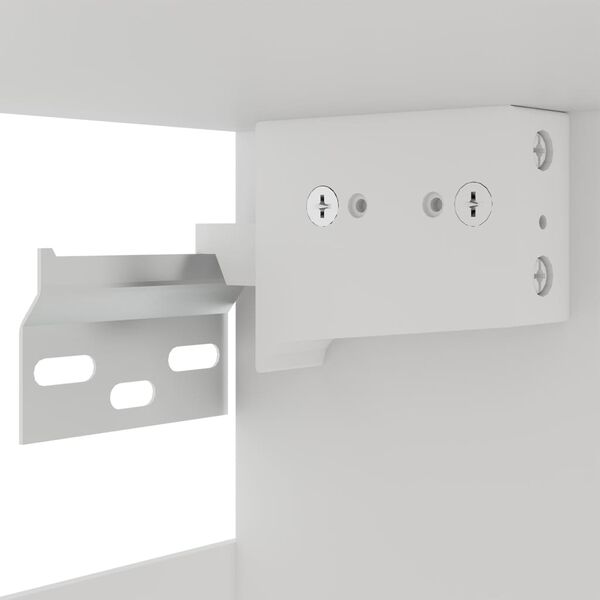 vidaXL Ντουλάπι Κρεμαστό Γυάλινο Lyon Καφέ Δρυς 40x31x60εκ. Επεξ. Ξύλο