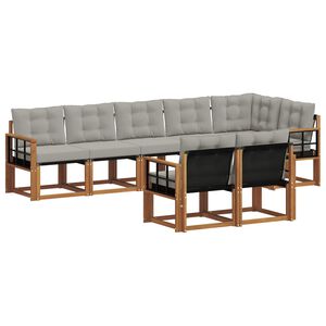 vidaXL &Sigma;&epsilon;&iota;&rho;ά &Kappa;&alpha;&nu;&alpha;&pi;έ &Epsilon;&xi;&omega;&tau;&epsilon;&rho;&iota;&kappa;&omicron;ύ 8 pcs &Phi;&upsilon;&sigma;&iota;&kappa;ό &kappa;&alpha;&iota; &Alpha;&nu;&omicron;&iota;&chi;&tau;ό &Gamma;&kappa;&rho;&iota;