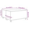 vidaXL Τραπεζάκι σαλονιού Μαύρη δρυς 75 x 75 x 38 cm