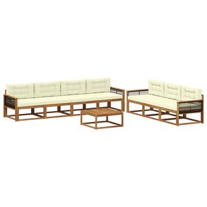 vidaXL &Sigma;&epsilon;&iota;&rho;ά &Kappa;&alpha;&nu;&alpha;&pi;έ &Epsilon;&xi;&omega;&tau;&epsilon;&rho;&iota;&kappa;&omicron;ύ &mu;&epsilon; &mu;&alpha;&xi;&iota;&lambda;ά&rho;&iota; 8 pcs &Phi;&upsilon;&sigma;&iota;&kappa;ό &kappa;&alpha;&iota; &Kappa;&rho;έ&mu;&alpha;