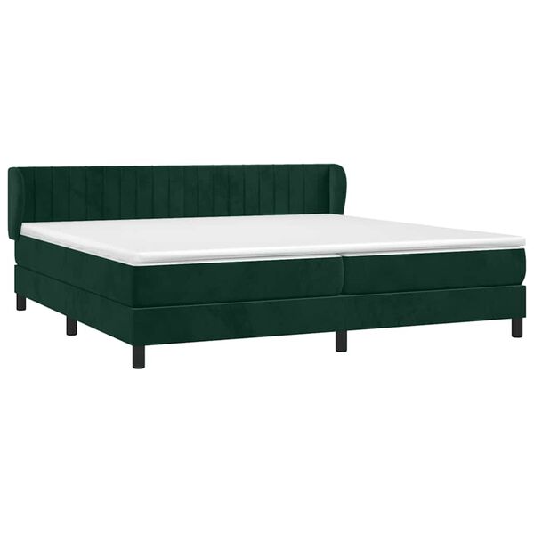 vidaXL &Kappa;&rho;&epsilon;&beta;ά&tau;&iota; Boxspring &mu;&epsilon; &Sigma;&tau;&rho;ώ&mu;&alpha; &Sigma;&kappa;&omicron;ύ&rho;&omicron; &Pi;&rho;ά&sigma;&iota;&nu;&omicron; 200x200&epsilon;&kappa;. &Beta;&epsilon;&lambda;&omicron;ύ&delta;&iota;&nu;&omicron;