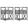 vidaXL &Kappa;&omicron;&mu;&omicron;&delta;ί&nu;&alpha; 2 &tau;&epsilon;&mu;. &Gamma;&kappa;&rho;&iota; Sonoma 40x42x55 &epsilon;&kappa;. &alpha;&pi;ό &Epsilon;&pi;&epsilon;&xi;&epsilon;&rho;&gamma;&alpha;&sigma;&mu;έ&nu;&omicron; &Xi;ύ&lambda;&omicron;
