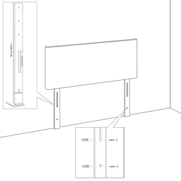 vidaXL Υφασμάτινο Κεφαλάρι Geometric με κεφαλάρι Taupe 80 cm ύφασμα