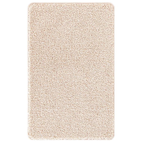 vidaXL Πατάκι μπάνιου 2 pcs Κρεμ 50 x 50 cm Πολυπροπυλένιο