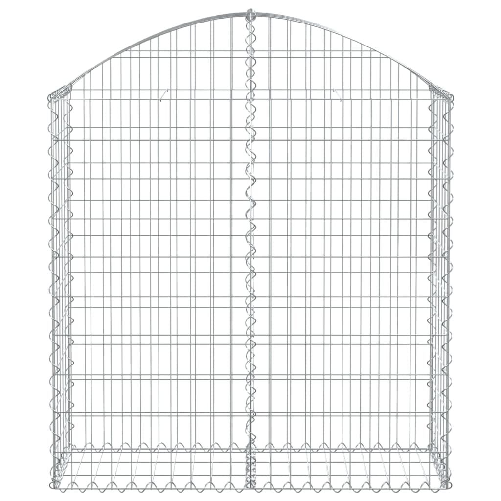 vidaXL Συρματοκιβώτιο Τοξωτό 100x30x100/120εκ. από Γαλβανισμένο Χάλυβα