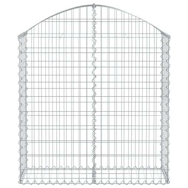 vidaXL Συρματοκιβώτιο Τοξωτό 100x30x100/120εκ. από Γαλβανισμένο Χάλυβα
