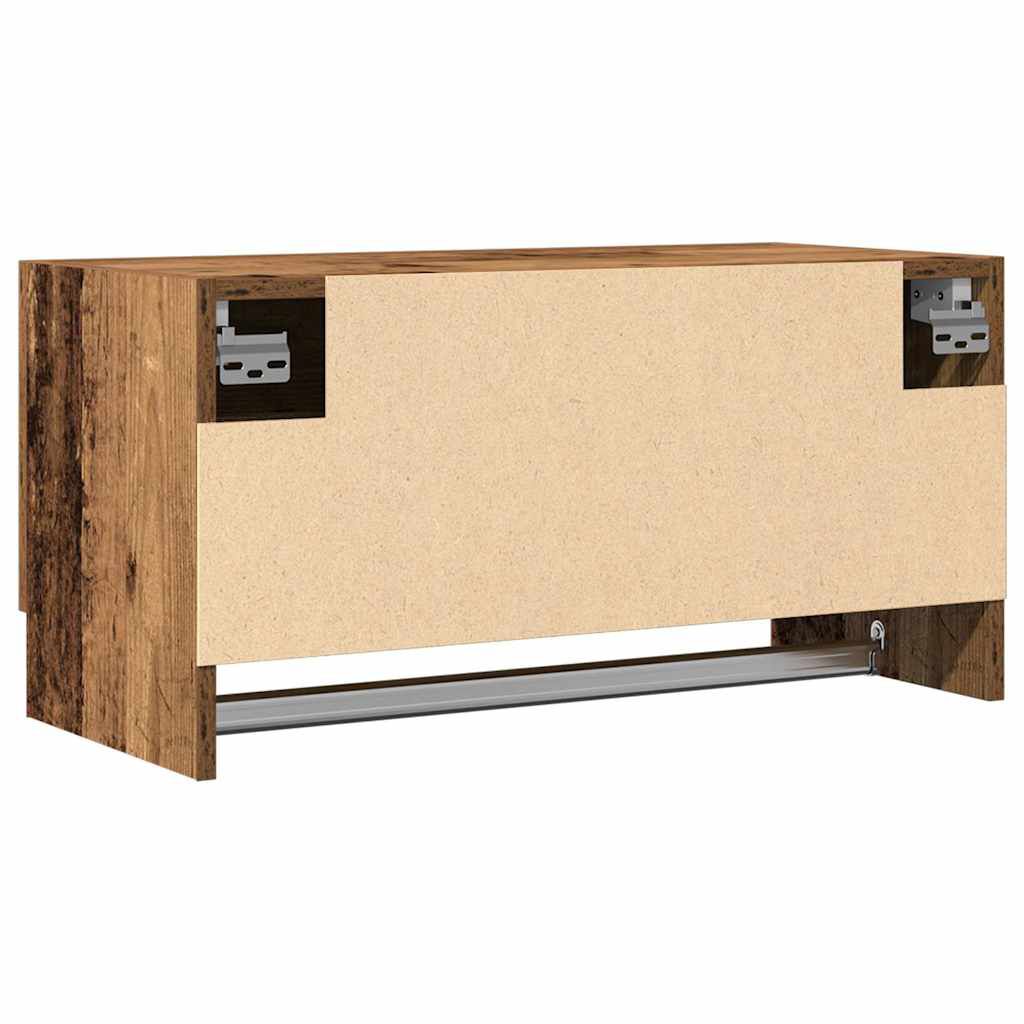 vidaXL Ντουλάπα παλαιού ξύλου 70x32,5x35 cm Ξύλινο μηχανουργικό ξύλο
