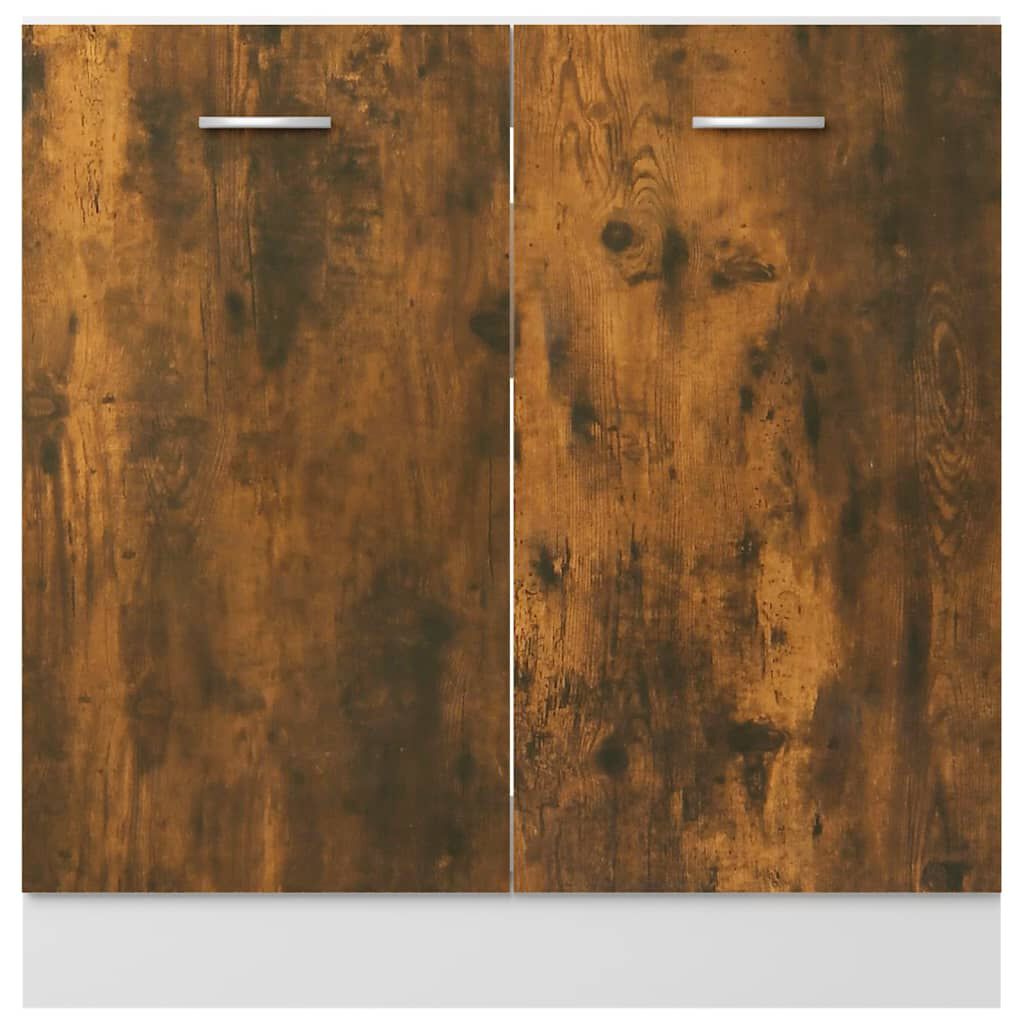 vidaXL Ντουλάπι Lyon Νεροχύτη Καπνιστή Δρυς 80x46x81,5εκ.