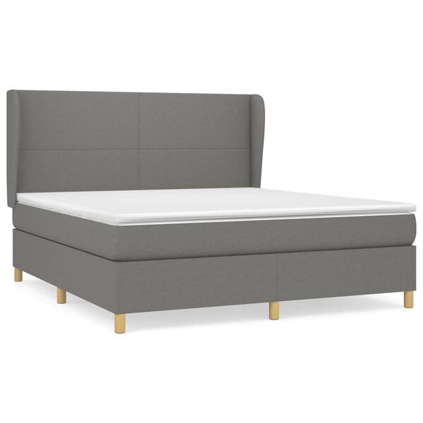 vidaXL &Kappa;&rho;&epsilon;&beta;ά&tau;&iota; Boxspring &mu;&epsilon; &Sigma;&tau;&rho;ώ&mu;&alpha; &Sigma;&kappa;&omicron;ύ&rho;&omicron; &Gamma;&kappa;&rho;&iota; 160x200 &epsilon;&kappa; &Upsilon;&phi;&alpha;&sigma;&mu;ά&tau;&iota;&nu;&omicron;