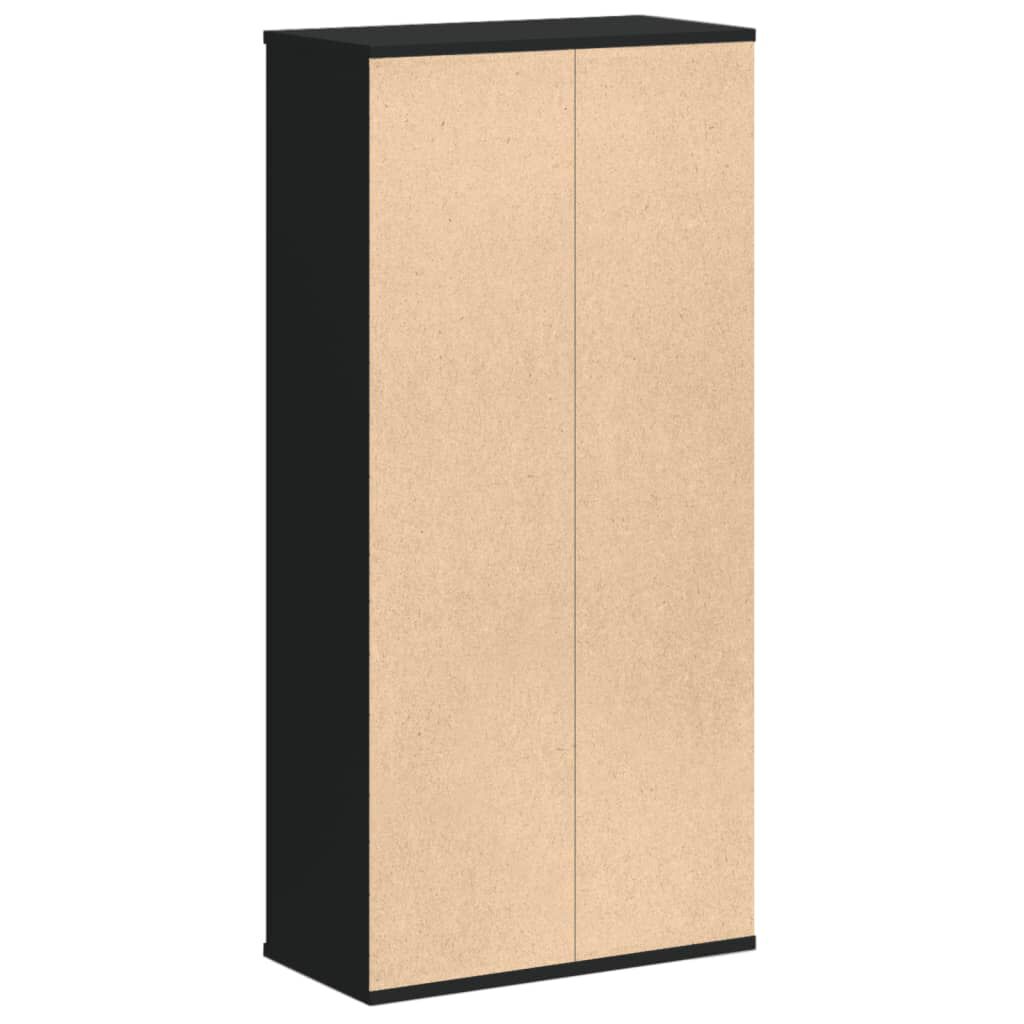 vidaXL Βιβλιοθήκη Μαύρη 50x25x105 εκ. από Επεξεργασμένο Ξύλο