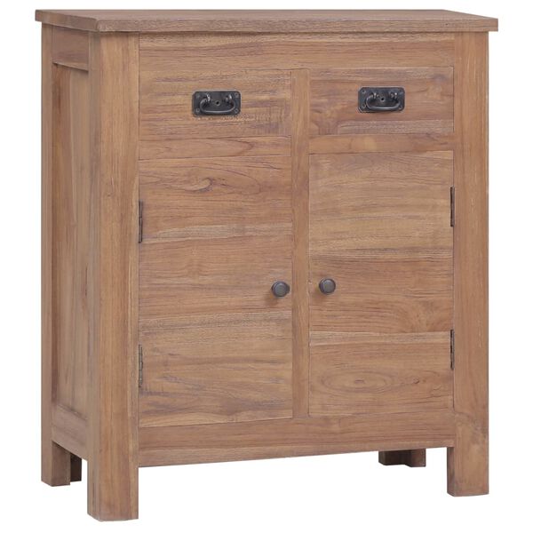 vidaXL Ντουλάπι με Συρτάρια 65 x 30 x 75 εκ. από Μασίφ Ξύλο Teak