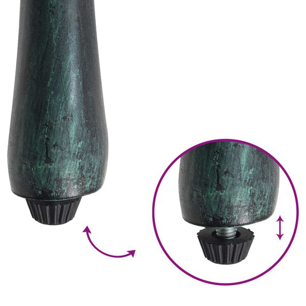 vidaXL Καρέκλα Κήπου 2 pcs Πράσινο 55 x 56.5 x 91εκ Αλουμίνιο