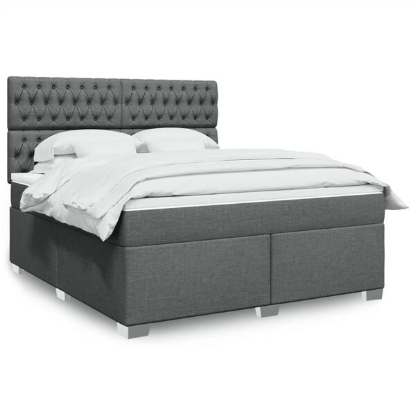vidaXL &Kappa;&rho;&epsilon;&beta;ά&tau;&iota; Boxspring &mu;&epsilon; &Sigma;&tau;&rho;ώ&mu;&alpha; &Sigma;&kappa;&omicron;ύ&rho;&omicron; &Gamma;&kappa;&rho;&iota; 180x200 &epsilon;&kappa; &Upsilon;&phi;&alpha;&sigma;&mu;ά&tau;&iota;&nu;